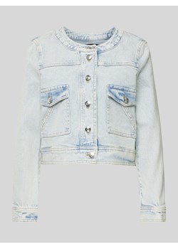 Kurtka jeansowa z okrągłym dekoltem ze sklepu Peek&Cloppenburg  w kategorii Kurtki damskie - zdjęcie 170396255