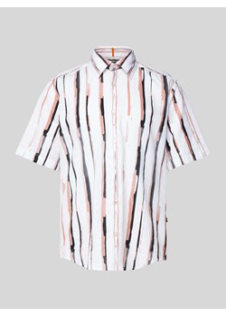 Koszula casualowa o kroju regular fit z wzorem w paski ze sklepu Peek&Cloppenburg  w kategorii Koszule męskie - zdjęcie 170396299