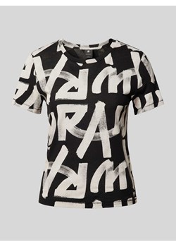 T-shirt z nadrukiem z logo model ‘Calligraphy’ ze sklepu Peek&Cloppenburg  w kategorii Bluzki damskie - zdjęcie 170396538