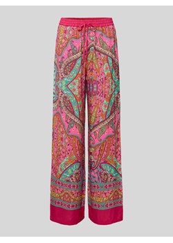 Spodnie materiałowe o luźnym kroju ze wzorem paisley ze sklepu Peek&Cloppenburg  w kategorii Spodnie damskie - zdjęcie 170396695