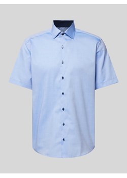 Koszula biznesowa o kroju modern fit z rękawem o dł. 1/2 ze sklepu Peek&Cloppenburg  w kategorii Koszule męskie - zdjęcie 170396859