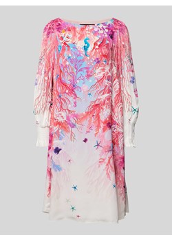 Sukienka o długości do kolan z wiskozy ze wzorem na całej powierzchni ze sklepu Peek&Cloppenburg  w kategorii Sukienki - zdjęcie 170396965