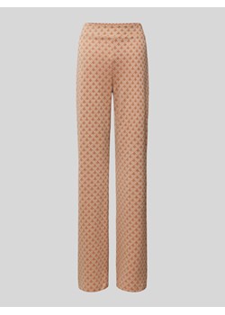Spodnie z mieszanki wiskozy z efektowną przędzą ze sklepu Peek&Cloppenburg  w kategorii Spodnie damskie - zdjęcie 170397187