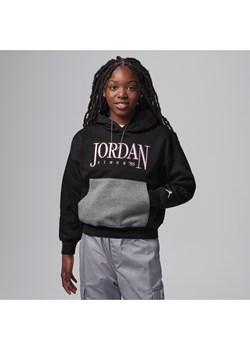 Bluza z kapturem dla dużych dzieci Jordan Fundamentals - Czerń ze sklepu Nike poland w kategorii Bluzy dziewczęce - zdjęcie 170398257