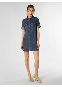 Noisy May Dżinsowa sukienka damska - NMNew Signe Kobiety Bawełna blue stone jednolity ze sklepu vangraaf w kategorii Sukienki - zdjęcie 170400145