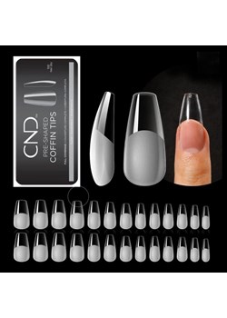 CND  tipsy wstępnie ukształtowane COFFIN  100 szt. ze sklepu CND  w kategorii Sztuczne paznokcie - zdjęcie 170402905