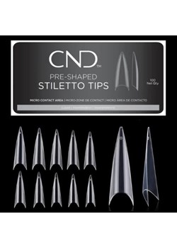CND  wstępnie ukształtowane tipsy  STILETTO 100 szt. ze sklepu CND  w kategorii Sztuczne paznokcie - zdjęcie 170402906
