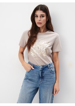 Mohito - Koszulka z printem - beżowy ze sklepu Mohito w kategorii Bluzki damskie - zdjęcie 170403629