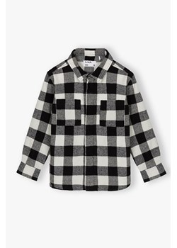 Koszula flanelowa chłopięca w czarno- białą kratę ze sklepu 5.10.15 w kategorii Koszule chłopięce - zdjęcie 170405288