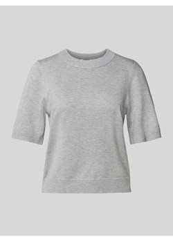 Bluzka z dzianiny w jednolitym kolorze model ‘Carla’ ze sklepu Peek&Cloppenburg  w kategorii Bluzki damskie - zdjęcie 170406515