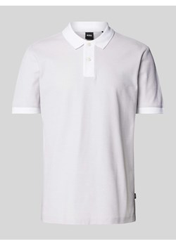 Koszulka polo o kroju slim fit z fakturowanym wzorem model ‘Phillipson’ ze sklepu Peek&Cloppenburg  w kategorii T-shirty męskie - zdjęcie 170406606