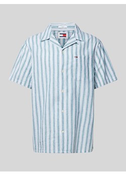 Koszula casualowa o kroju slim fit z rękawem o dł. 1/2 ze sklepu Peek&Cloppenburg  w kategorii Koszule męskie - zdjęcie 170406646