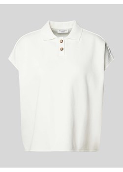 Koszulka polo o kroju oversized w jednolitym kolorze ze sklepu Peek&Cloppenburg  w kategorii Bluzki damskie - zdjęcie 170406729