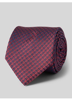 Krawat jedwabny ze wzorem na całej powierzchni ze sklepu Peek&Cloppenburg  w kategorii Krawaty - zdjęcie 170406887