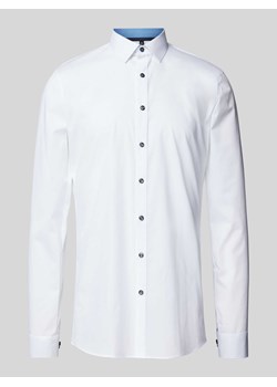 Koszula biznesowa o dłuższym kroju slim fit ze sklepu Peek&Cloppenburg  w kategorii Koszule męskie - zdjęcie 170407089