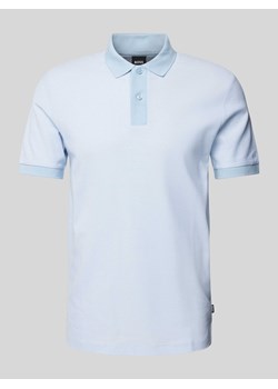 Koszulka polo o kroju slim fit z fakturowanym wzorem model ‘Phillipson’ ze sklepu Peek&Cloppenburg  w kategorii T-shirty męskie - zdjęcie 170407335