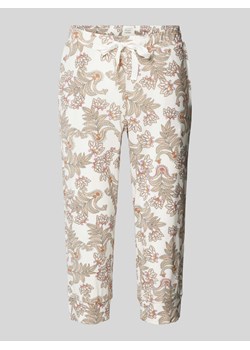 Spodnie materiałowe o kroju slim fit ze wzorem paisley model ‘Mix+Relax’ ze sklepu Peek&Cloppenburg  w kategorii Spodnie damskie - zdjęcie 170407575