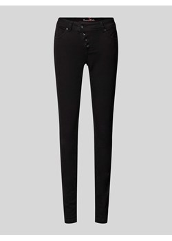 Jeansy o kroju skinny fit z kieszeniami z tyłu model ‘Malibu’ ze sklepu Peek&Cloppenburg  w kategorii Jeansy damskie - zdjęcie 170407735