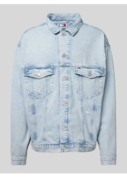 Kurtka jeansowa z listwą guzikową ze sklepu Peek&Cloppenburg  w kategorii Kurtki męskie - zdjęcie 170407748