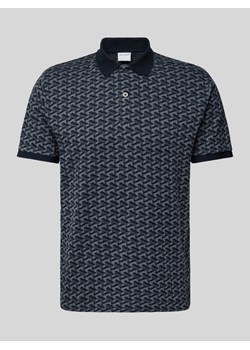 Koszulka polo o kroju slim fit ze wzorem na całej powierzchni model ‘JAY’ ze sklepu Peek&Cloppenburg  w kategorii T-shirty męskie - zdjęcie 170407908