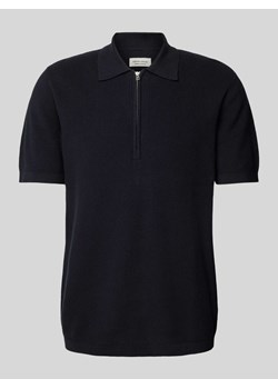 Koszulka polo z zamkiem błyskawicznym model ‘Karl’ ze sklepu Peek&Cloppenburg  w kategorii T-shirty męskie - zdjęcie 170408067