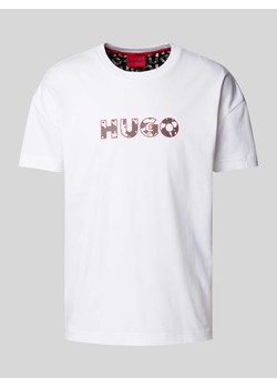T-shirt z nadrukiem z logo model ‘Camo’ ze sklepu Peek&Cloppenburg  w kategorii T-shirty męskie - zdjęcie 170408097