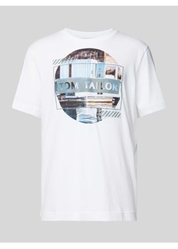 T-shirt z nadrukiem z logo ze sklepu Peek&Cloppenburg  w kategorii T-shirty męskie - zdjęcie 170408177