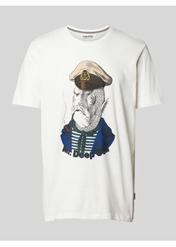 T-shirt z nadrukiem z motywem i napisem ze sklepu Peek&Cloppenburg  w kategorii T-shirty męskie - zdjęcie 170408418