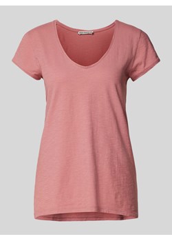 T-shirt z dekoltem w serek model ‘AVIVI’ ze sklepu Peek&Cloppenburg  w kategorii Bluzki damskie - zdjęcie 170408429
