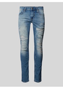 Jeansy o kroju tapered fit z efektem znoszenia ze sklepu Peek&Cloppenburg  w kategorii Jeansy męskie - zdjęcie 170408445