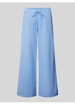 Spodnie materiałowe z szeroką nogawką i elastycznym pasem model ‘Maddie’ ze sklepu Peek&Cloppenburg  w kategorii Spodnie damskie - zdjęcie 170408459