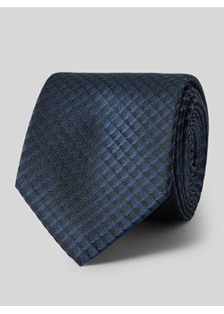 Krawat jedwabny ze wzorem na całej powierzchni ze sklepu Peek&Cloppenburg  w kategorii Krawaty - zdjęcie 170408516