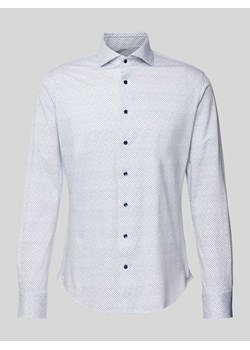 Koszula biznesowa o kroju slim fit z kwiatowym wzorem ze sklepu Peek&Cloppenburg  w kategorii Koszule męskie - zdjęcie 170408618