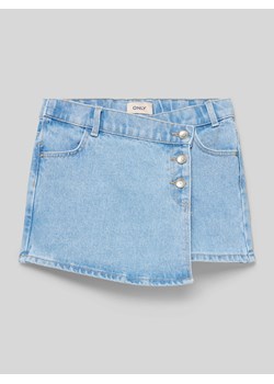 Szorty jeansowe z listwą guzikową model ‘JENNY’ ze sklepu Peek&Cloppenburg  w kategorii Spodenki dziewczęce - zdjęcie 170408686