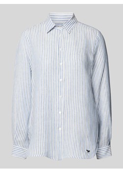 Bluzka lniana ze wzorem w paski model ‘LARI’ ze sklepu Peek&Cloppenburg  w kategorii Koszule damskie - zdjęcie 170408736