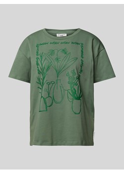 T-shirt z wyhaftowanym motywem ze sklepu Peek&Cloppenburg  w kategorii Bluzki damskie - zdjęcie 170408767