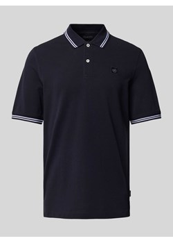 Koszulka polo z obszyciem w kontrastowym kolorze ze sklepu Peek&Cloppenburg  w kategorii T-shirty męskie - zdjęcie 170408855
