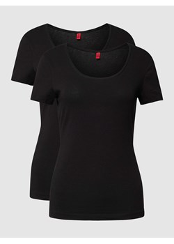 T-shirt z okrągłym dekoltem w zestawie 2 szt. ze sklepu Peek&Cloppenburg  w kategorii Bluzki damskie - zdjęcie 170408898
