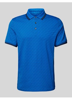 Koszulka polo o kroju regular fit ze wzorem z logo na całej powierzchni model ‘GREENWICH’ ze sklepu Peek&Cloppenburg  w kategorii T-shirty męskie - zdjęcie 170409025
