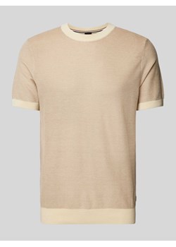 T-shirt z fakturowanym wzorem model ‘Tantino’ ze sklepu Peek&Cloppenburg  w kategorii T-shirty męskie - zdjęcie 170409067