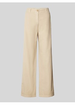 Spodnie materiałowe o kroju regular fit ze szlufkami na pasek ze sklepu Peek&Cloppenburg  w kategorii Spodnie damskie - zdjęcie 170409149
