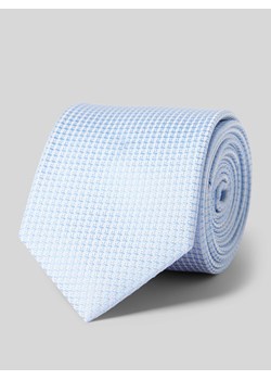 Krawat jedwabny z fakturowanym wzorem ze sklepu Peek&Cloppenburg  w kategorii Krawaty - zdjęcie 170409167