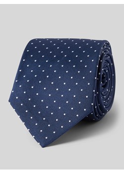 Krawat jedwabny ze wzorem na całej powierzchni ze sklepu Peek&Cloppenburg  w kategorii Krawaty - zdjęcie 170409286
