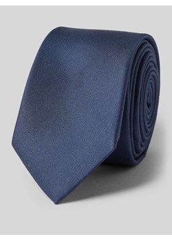 Krawat jedwabny w jednolitym kolorze ze sklepu Peek&Cloppenburg  w kategorii Krawaty - zdjęcie 170409408