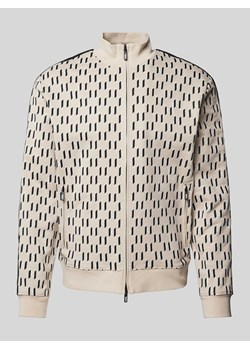 Bluza rozpinana z nadrukiem z logo na całej powierzchni ze sklepu Peek&Cloppenburg  w kategorii Bluzy męskie - zdjęcie 170409456