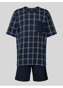 Piżama ze wzorem w kratę ze sklepu Peek&Cloppenburg  w kategorii Piżamy męskie - zdjęcie 170409558