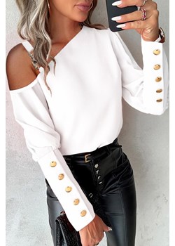 Bluzka KATELENA WHITE ze sklepu Ivet Shop w kategorii Bluzki damskie - zdjęcie 170409667