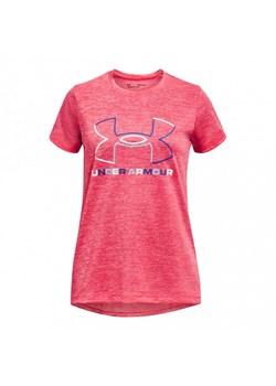 Dziewczęca koszulka treningowa UNDER ARMOUR Tech BL Twist SS - różowa ze sklepu Sportstylestory.com w kategorii Bluzki damskie - zdjęcie 170409835
