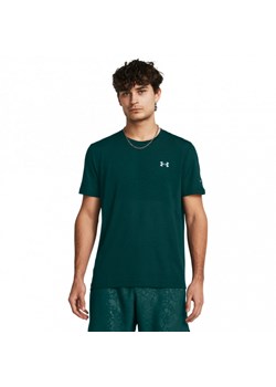 Męska koszulka do biegania Under Armour UA Seamless Stride SS - zielona ze sklepu Sportstylestory.com w kategorii T-shirty męskie - zdjęcie 170410155
