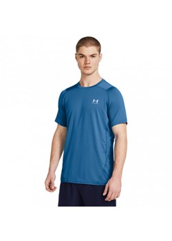 Męska koszulka treningowa Under Armour UA HG Armour Fitted SS - niebieska ze sklepu Sportstylestory.com w kategorii T-shirty męskie - zdjęcie 170410557
